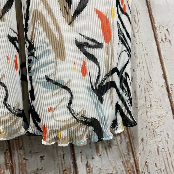 Adeam- NWT! Midi Combo Print Shoulder Detail Dress - Picture 9 of 16